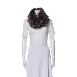 Adrienne Landau Fox Fur Snood Scarf Excellent Condition
